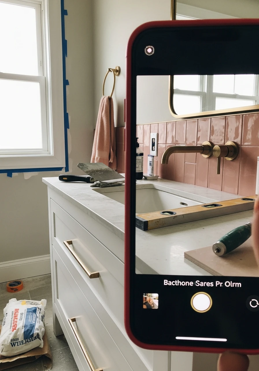 Add Muted Pink Accents - 50 Smart Ideas for Your Next High-End Bathroom Remodel