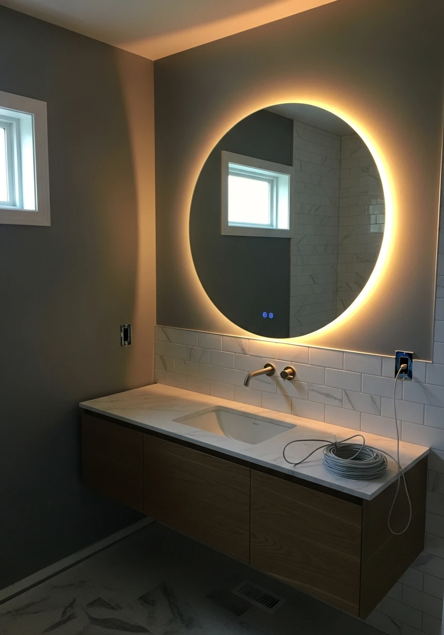 Install a Backlit Mirror - 50 Smart Ideas for Your Next High-End Bathroom Remodel