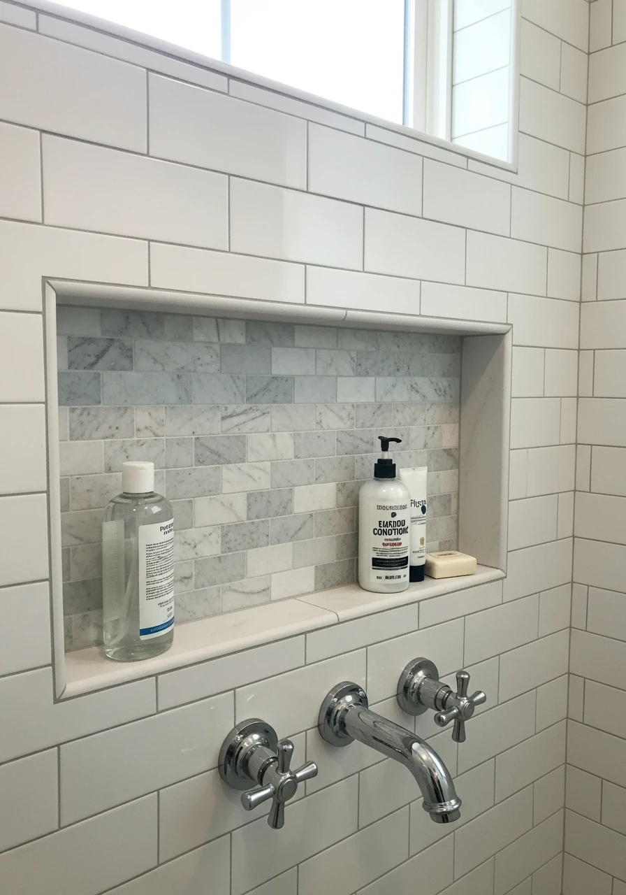 Use Wall Niches - 50 Smart Ideas for Your Next High-End Bathroom Remodel