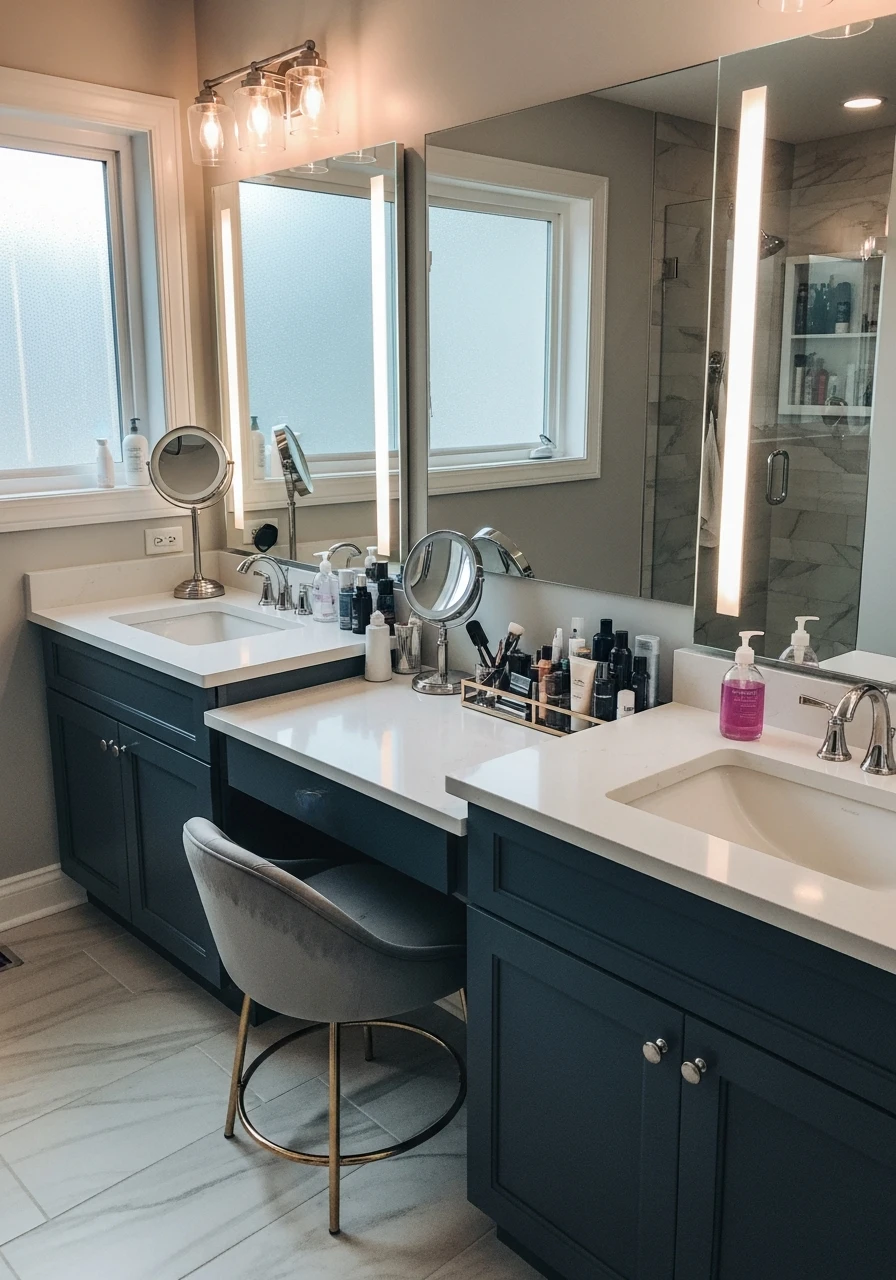 Extend Your Vanity Space - 50 Smart Ideas for Your Next High-End Bathroom Remodel