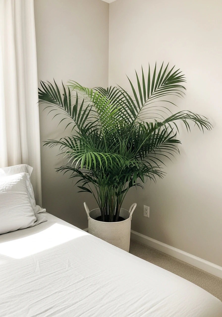 Relaxing Parlor Palm Style - 50 Stunning Bedroom Plants Decor Ideas for a Calm Space