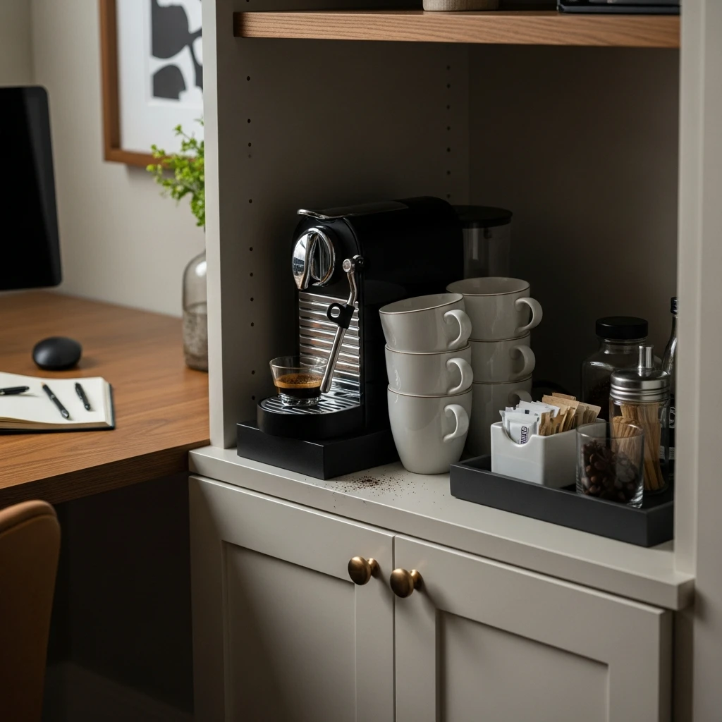 Home Office Coffee Bar - 50 Coffee Bar Ideas for a Custom Kitchen Look