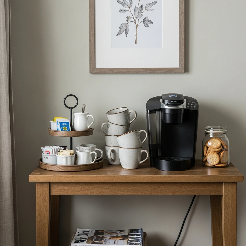 Bedroom Coffee Bar - 50 Coffee Bar Ideas for a Custom Kitchen Look