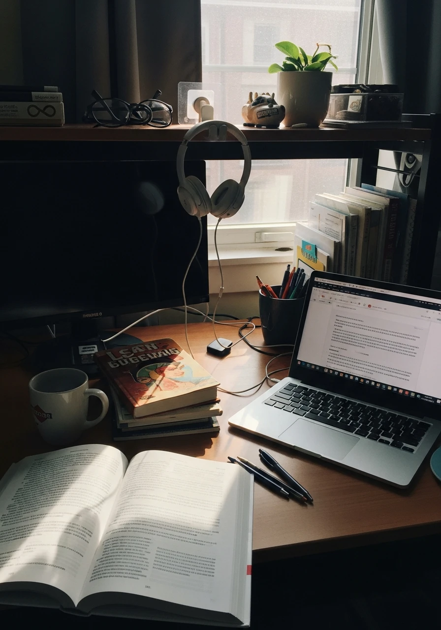 Headphone Storage Station - 50 Genius College Dorm Desk Ideas To Maximize Space