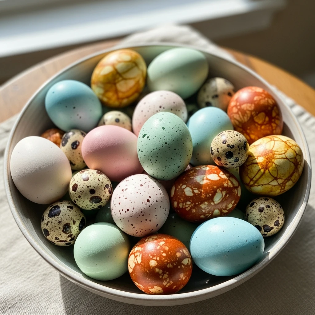 Simple Decorative Egg Bowl - 50 Easy DIY Easter Centerpieces for a High-End Table Look