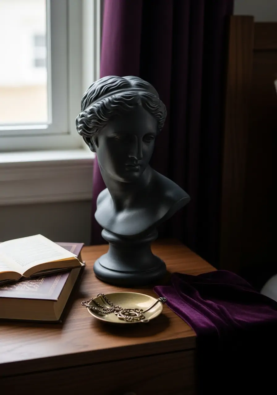 Artistic Sculptural Pieces - Dark Feminine Bedroom Ideas