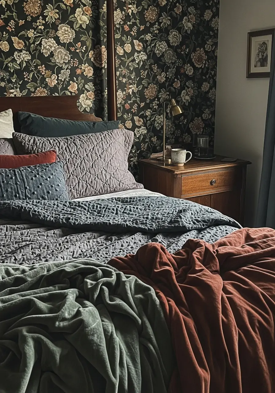 Moody Cottagecore Bedroom - Dark Feminine Bedroom Ideas