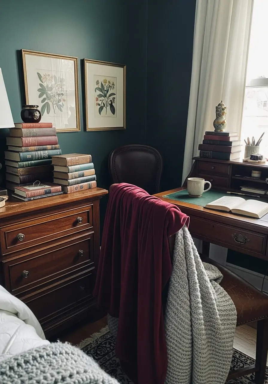 Dark Academia Bedroom - Dark Feminine Bedroom Ideas