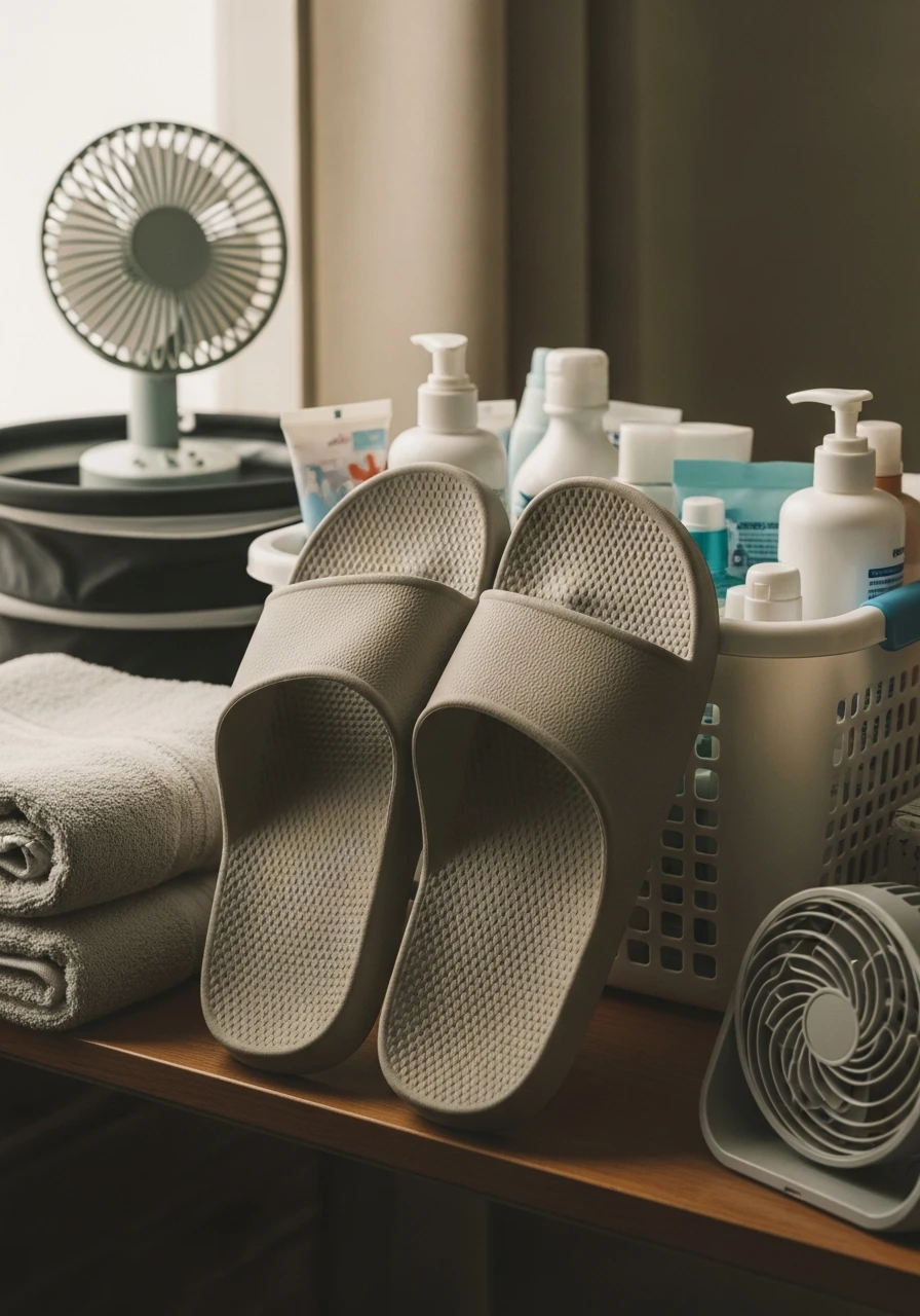 Protect Your Feet - The Ultimate List of Dorm Room Must Haves for College