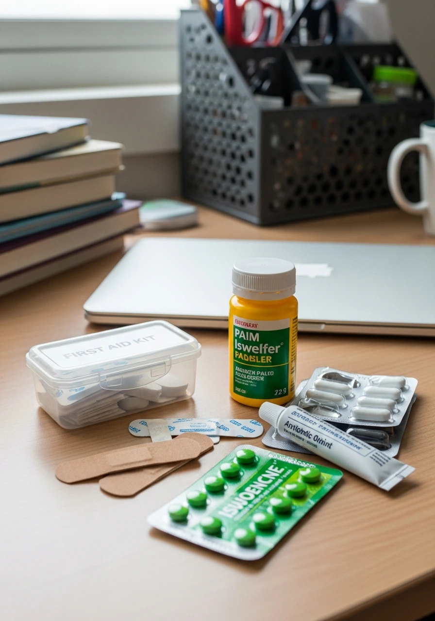 Basic First Aid Kit - The Ultimate List of Dorm Room Must Haves for College