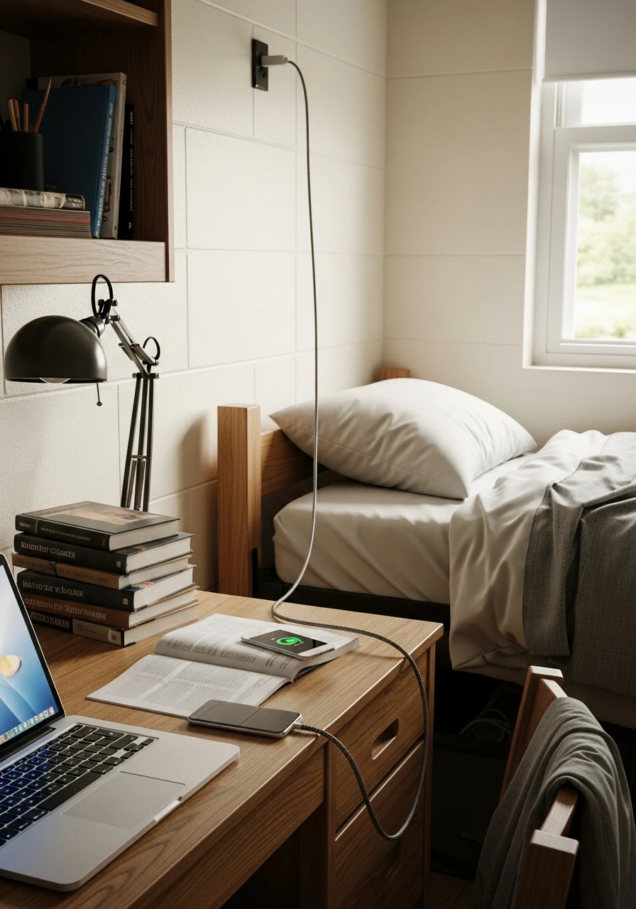 Reach Those Outlets - The Ultimate List of Dorm Room Must Haves for College