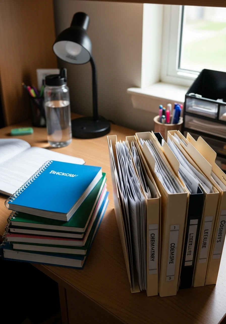 Organize Class Notes - The Ultimate List of Dorm Room Must Haves for College