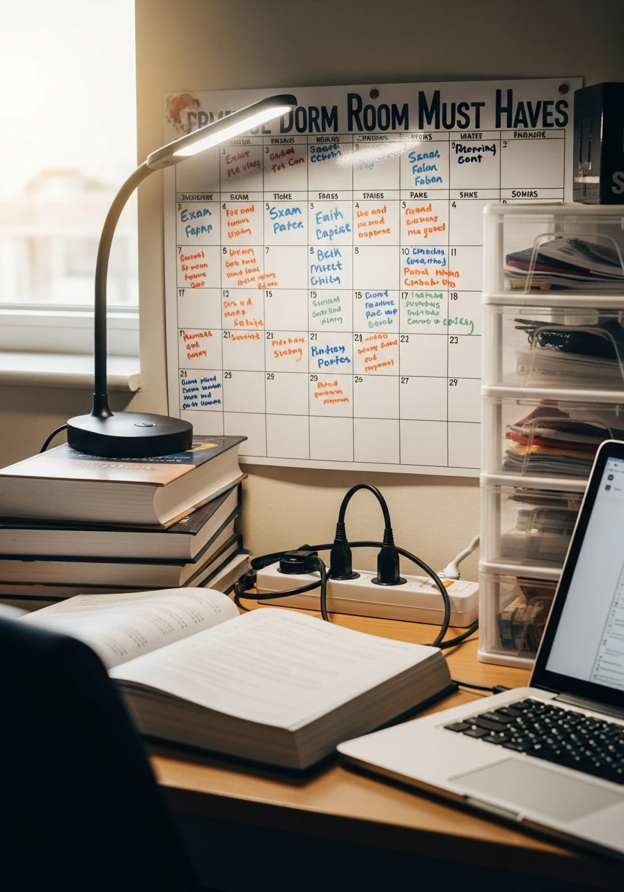 Track Your Deadlines - The Ultimate List of Dorm Room Must Haves for College