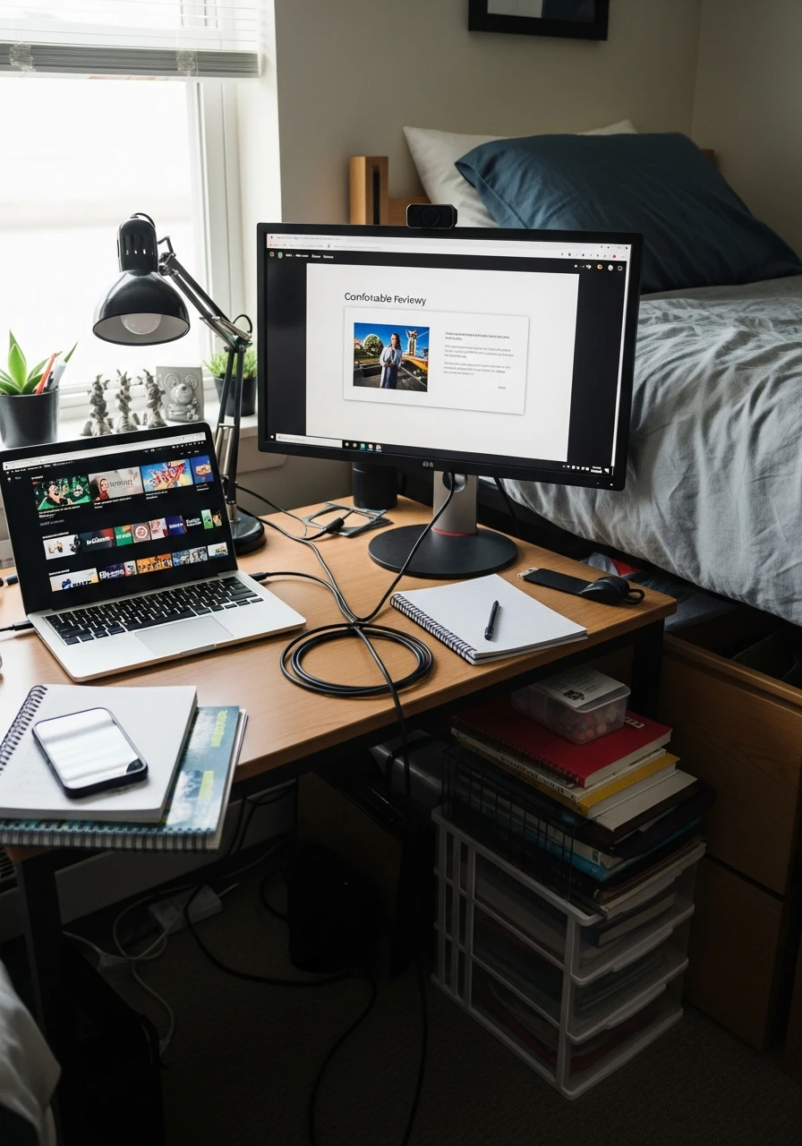 Connect To Screens - The Ultimate List of Dorm Room Must Haves for College