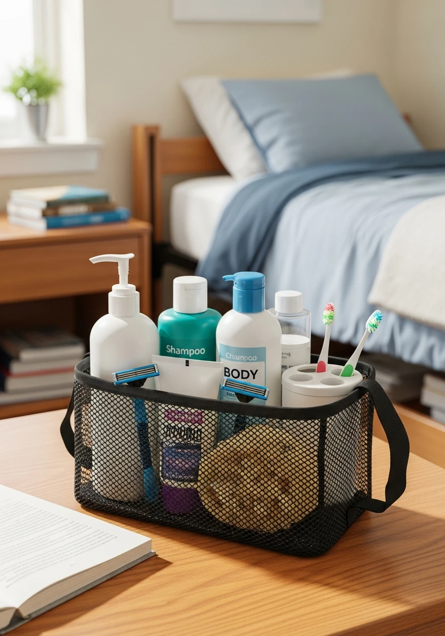 Grab-And-Go Shower Caddy - The Ultimate List of Dorm Room Must Haves for College