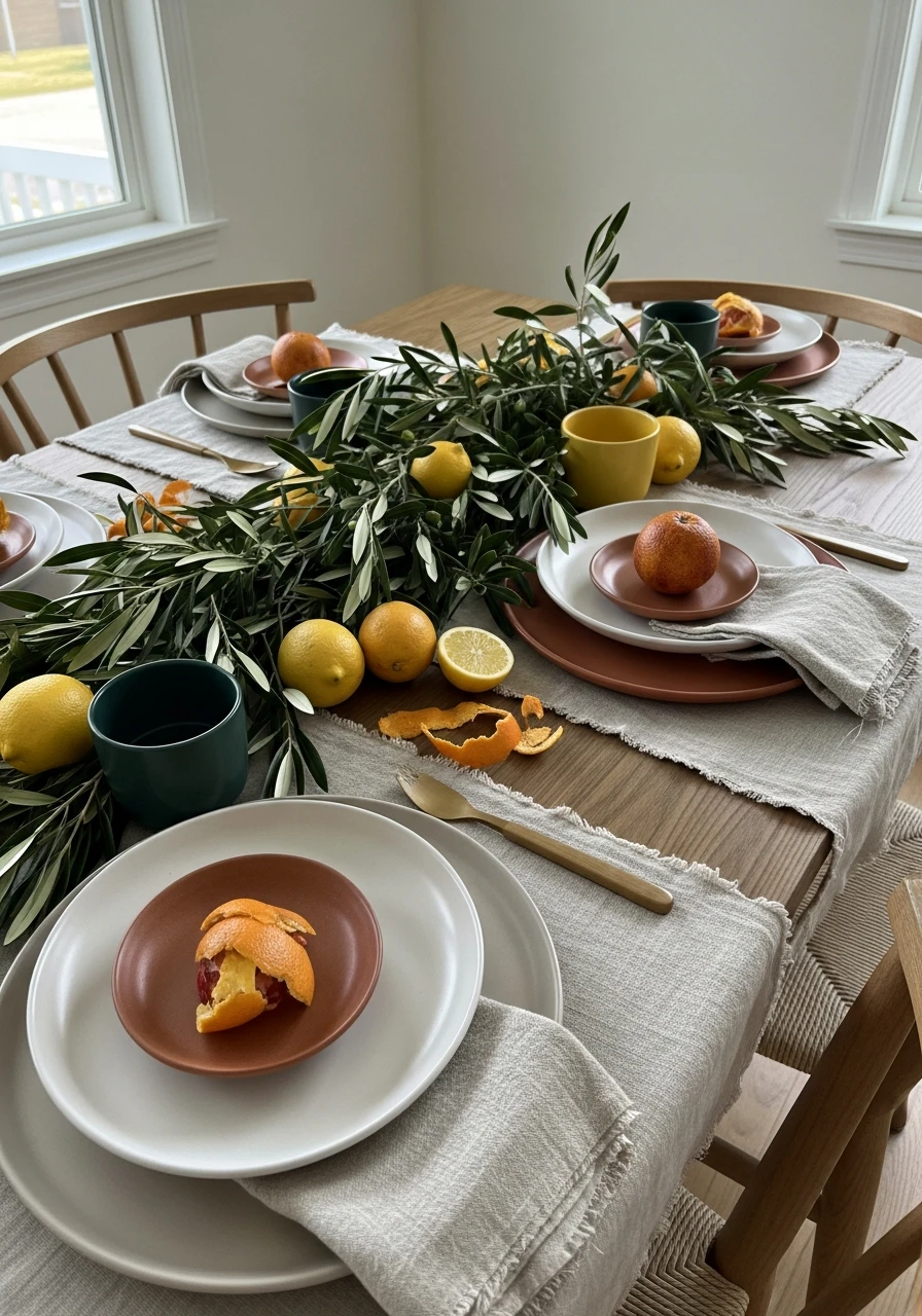 Mediterranean Tablescape - 50 Easter Tablescape Ideas
