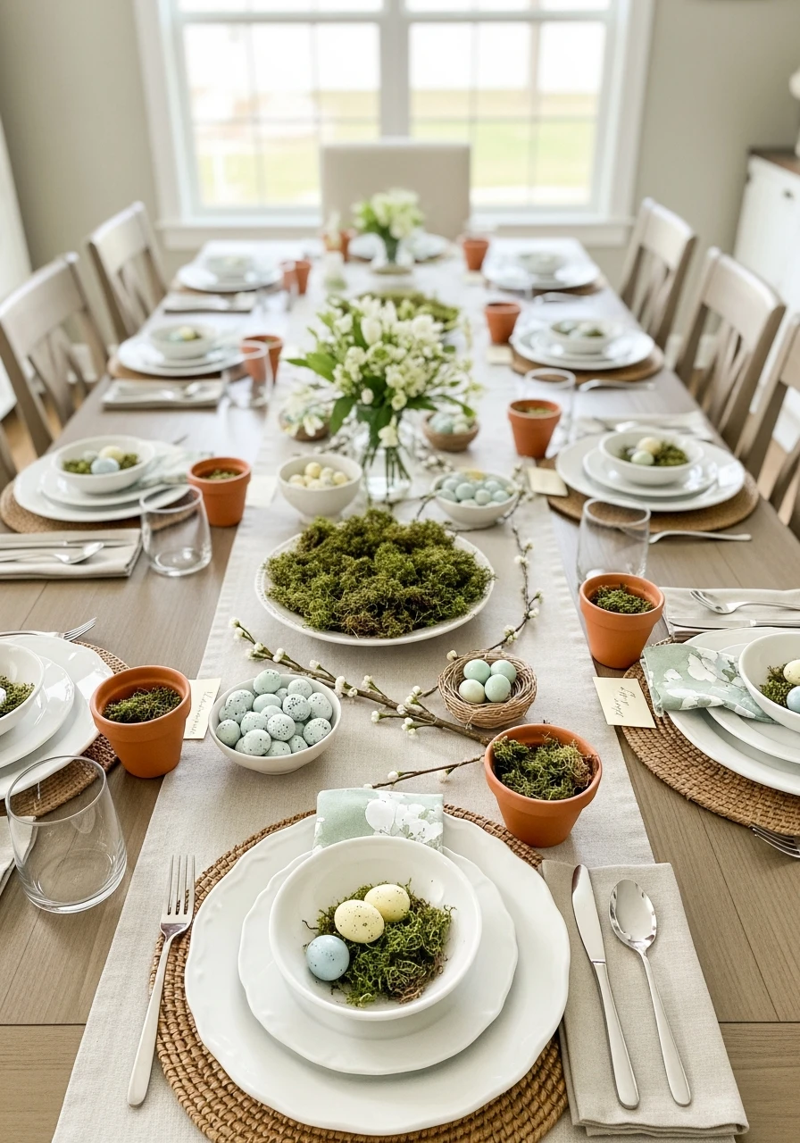 DIY Easter Centerpiece Table - 50 Easter Tablescape Ideas