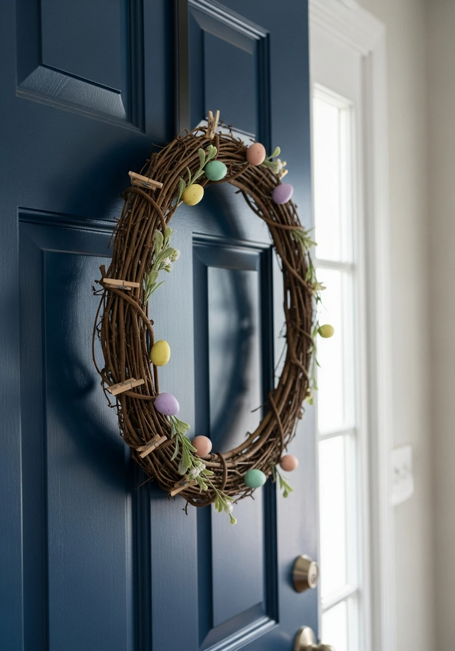 Removable Accent Wreath - 50 Easter Wreaths for Front Door That Look Amazing