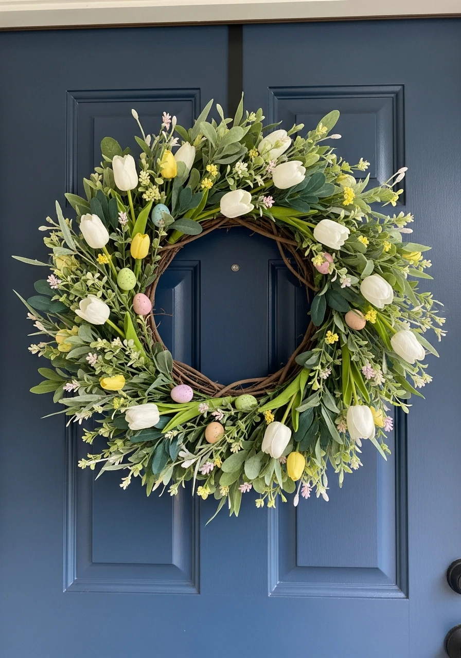 Long-Use Transition Wreath - 50 Easter Wreaths for Front Door That Look Amazing