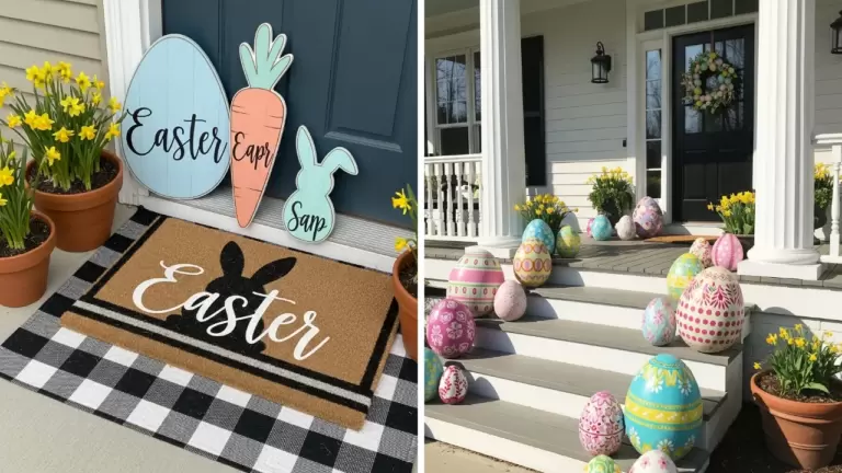 50 Easter Front Porch Decor Ideas