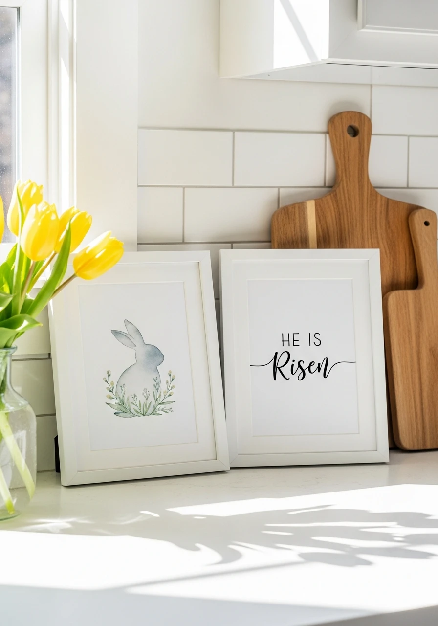 Printable Kitchen Art - 50 Budget-Friendly Easter Kitchen Decor Ideas You Can Do Today