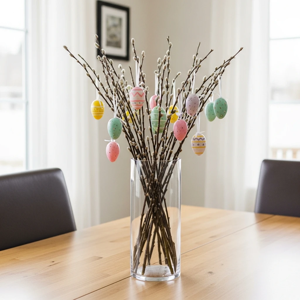 DIY Easter Egg Tree - 50 Budget-Friendly Easter Table Decor Ideas That Look High End