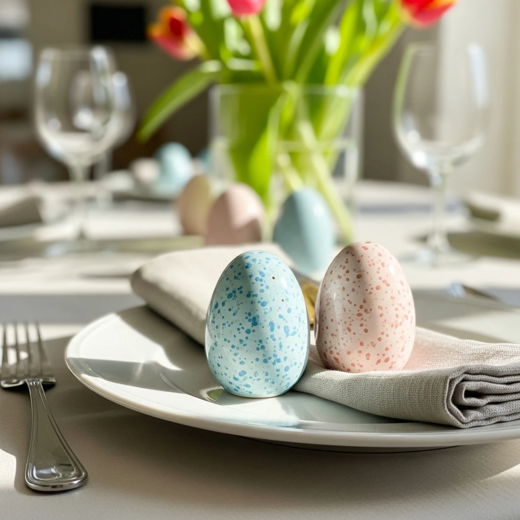 Speckled Egg Shakers - 50 Budget-Friendly Easter Table Decor Ideas That Look High End