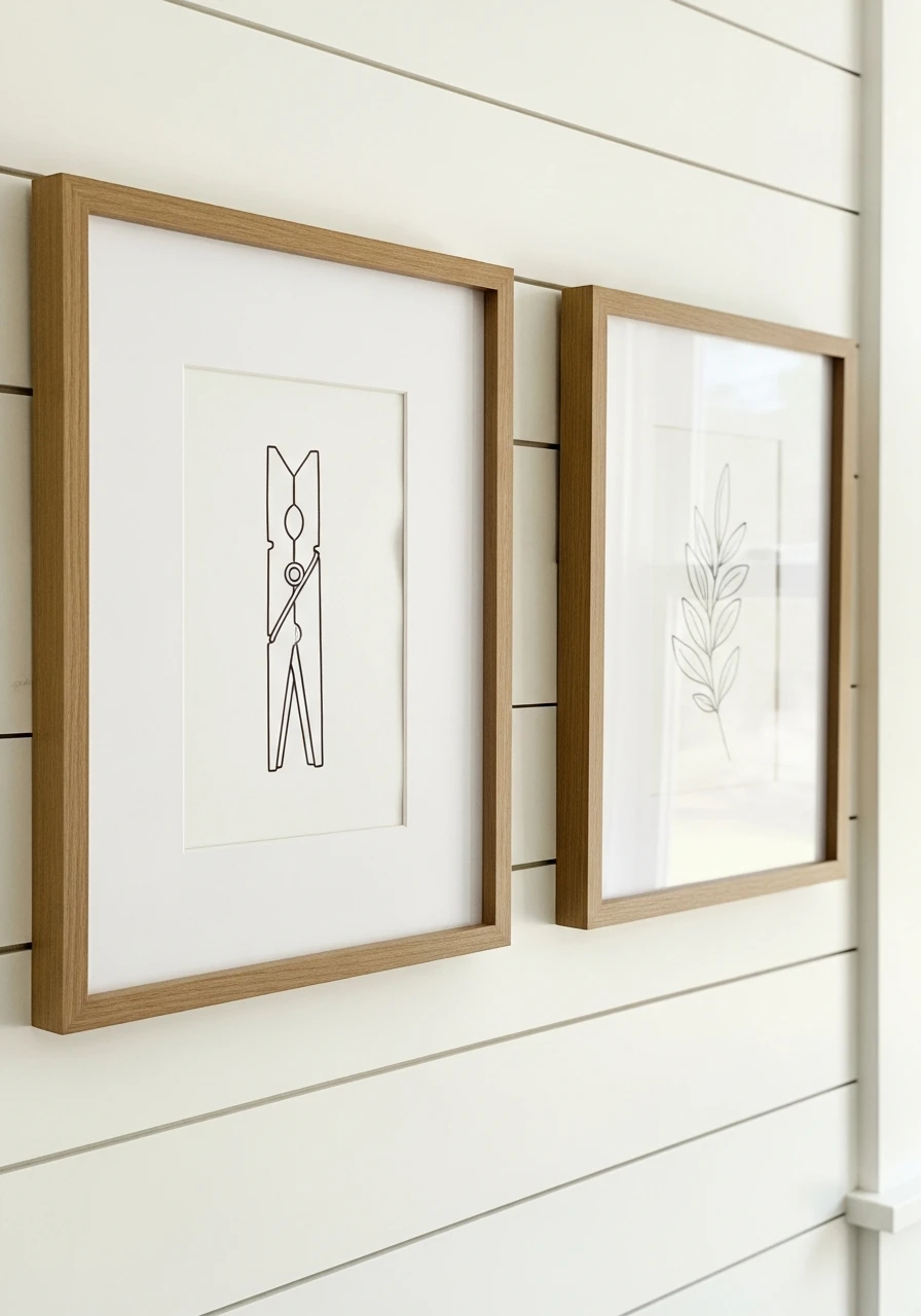 Framed Laundry Room Artwork - 50 Budget Farmhouse Laundry Room Ideas That Work