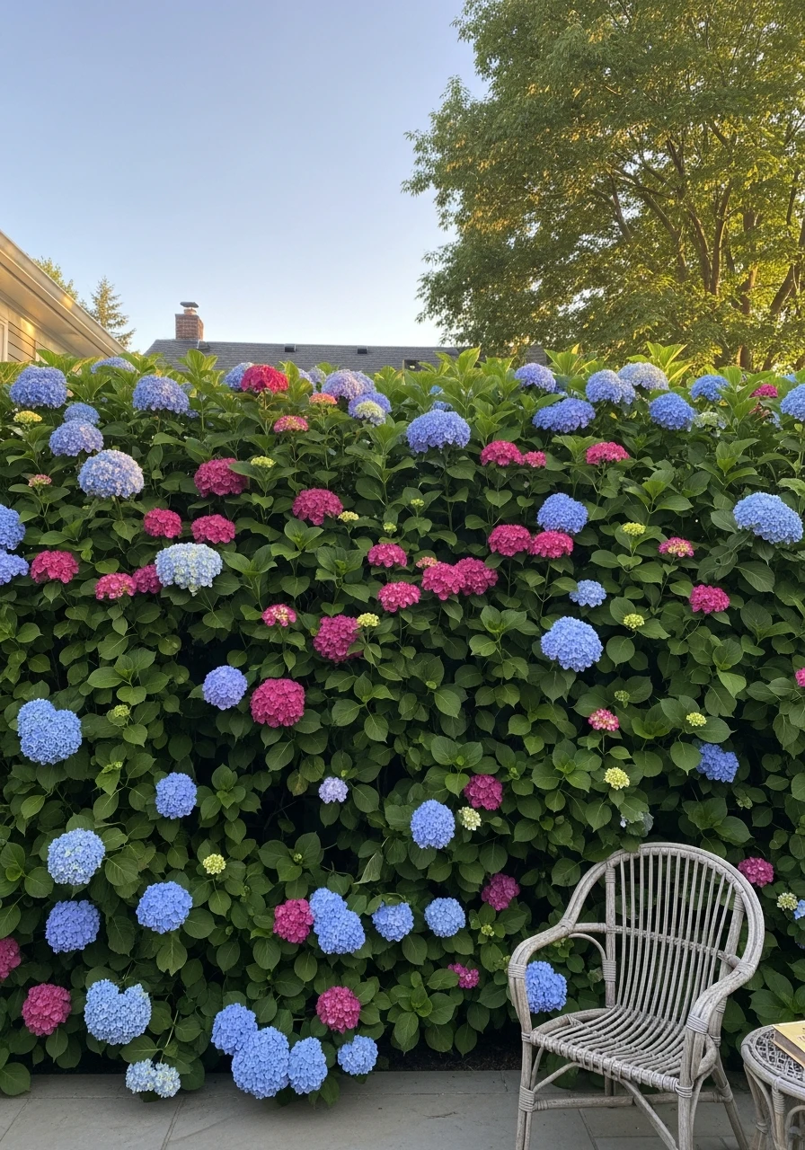 Instant Backyard Privacy - 50 Simple Hydrangea Landscaping Ideas to Boost Your Curb Appeal
