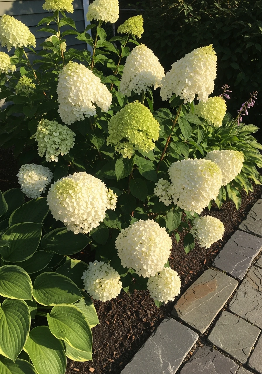 Small Garden Grouping - 50 Simple Hydrangea Landscaping Ideas to Boost Your Curb Appeal