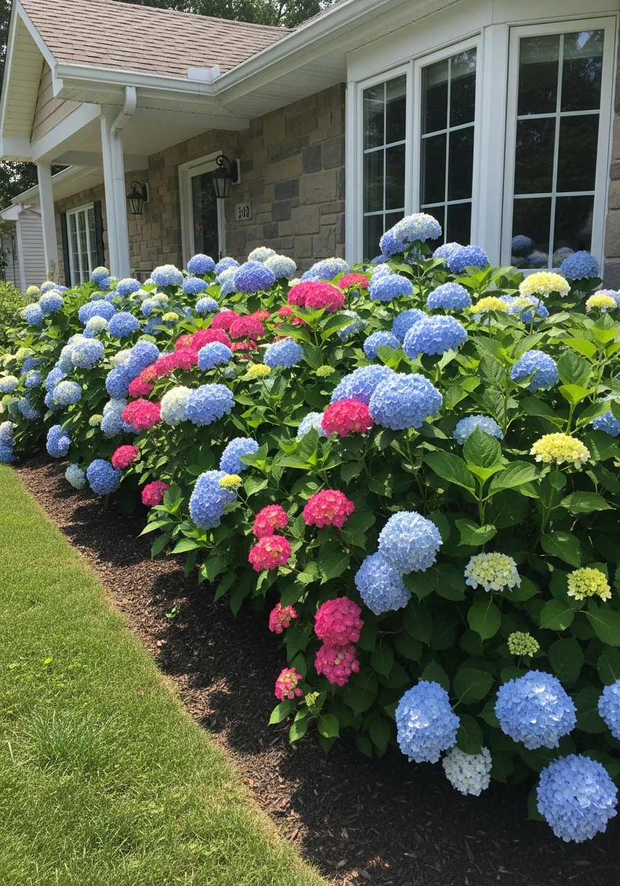 Summer Bloom Focus - 50 Simple Hydrangea Landscaping Ideas to Boost Your Curb Appeal