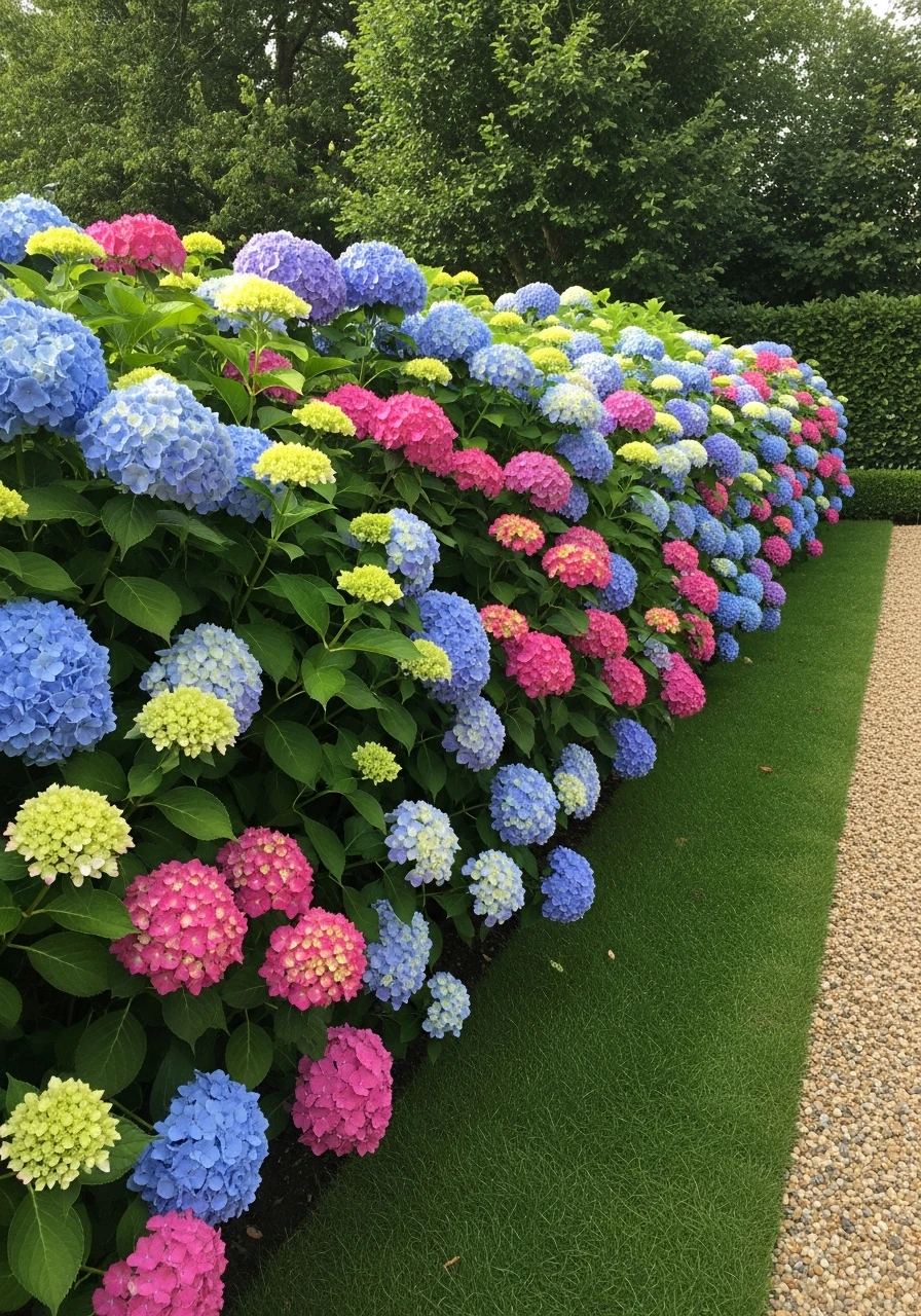 Living Fence Definition - 50 Simple Hydrangea Landscaping Ideas to Boost Your Curb Appeal