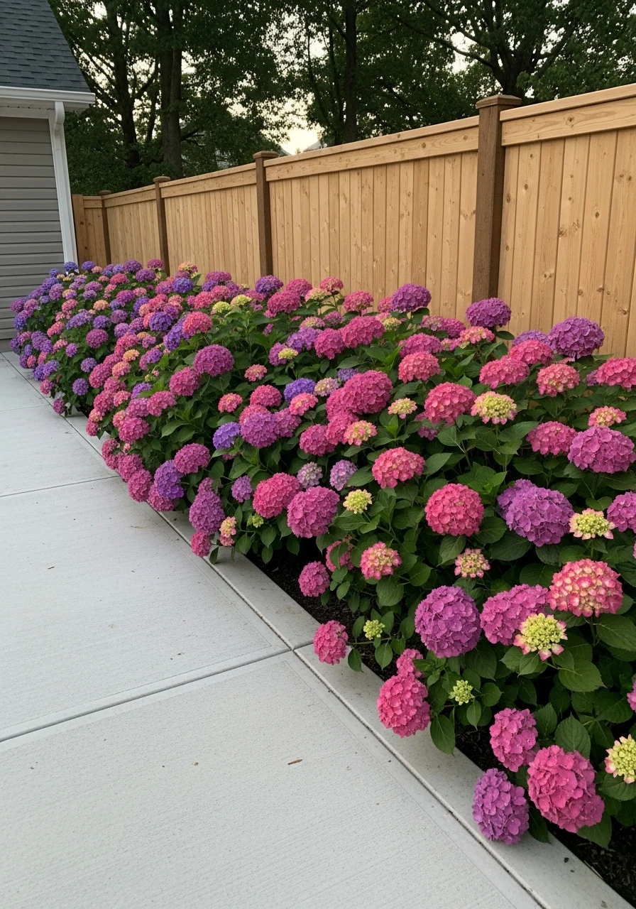 Soften Hard Edges - 50 Simple Hydrangea Landscaping Ideas to Boost Your Curb Appeal
