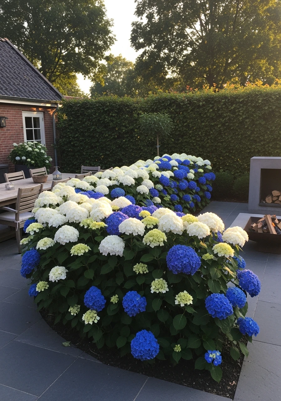 Outdoor Garden Room - 50 Simple Hydrangea Landscaping Ideas to Boost Your Curb Appeal