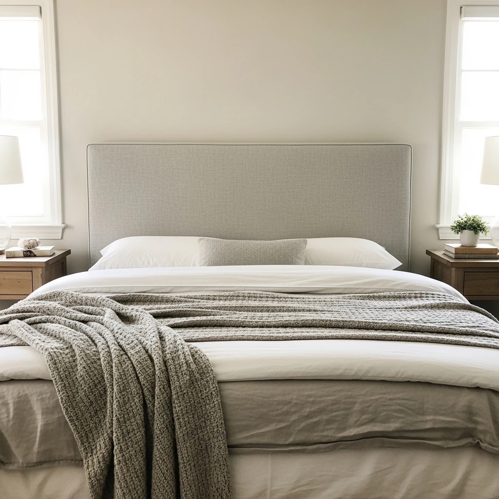 Simple Upholstered Headboard - 50 Master Bedroom Decor Ideas That Look Expensive (But Aren't)