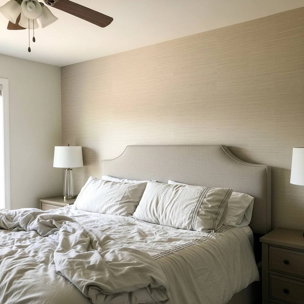 Install Peel-and-Stick Wallpaper - 50 Master Bedroom Decor Ideas That Look Expensive (But Aren't)