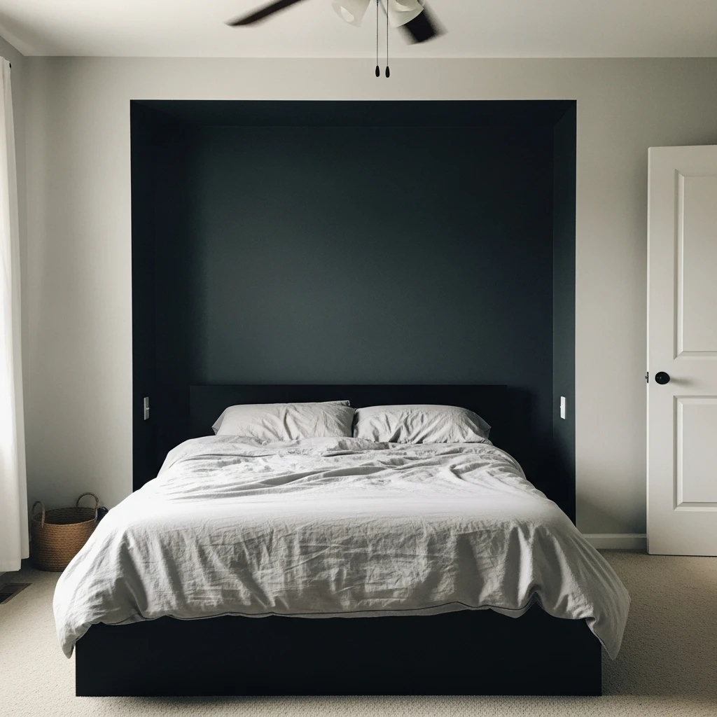 Dark Accent Paint - 50 Master Bedroom Decor Ideas That Look Expensive (But Aren't)