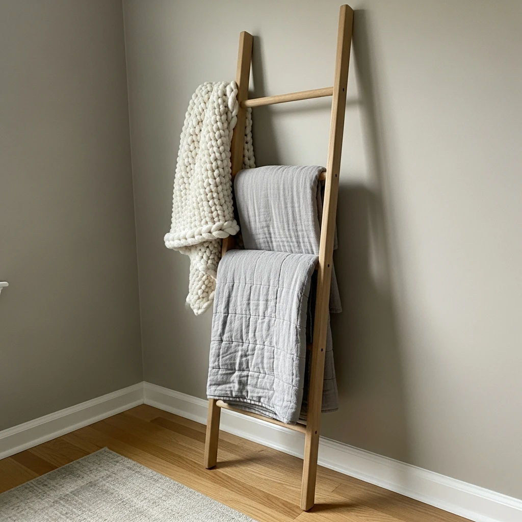 Use A Decorative Ladder - 50 Master Bedroom Decor Ideas That Look Expensive (But Aren't)