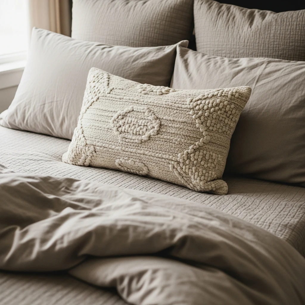 Add A Decorative Pillow - 50 Master Bedroom Decor Ideas That Look Expensive (But Aren't)