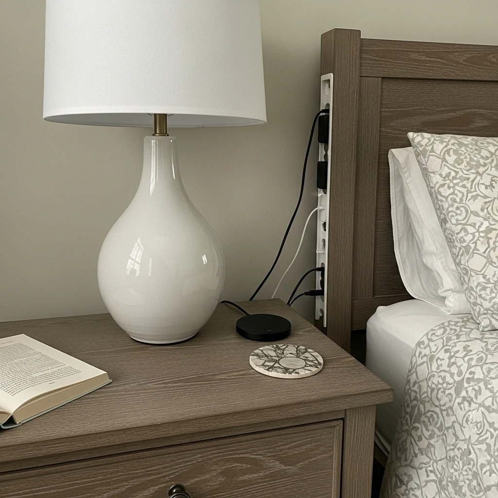 Hide Cords Completely - 50 Master Bedroom Decor Ideas That Look Expensive (But Aren't)