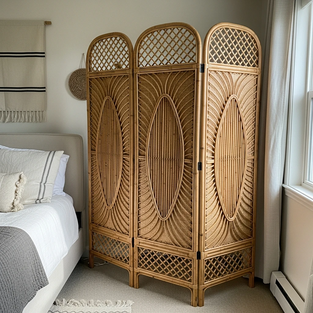 Use A Decorative Screen - 50 Master Bedroom Decor Ideas That Look Expensive (But Aren't)
