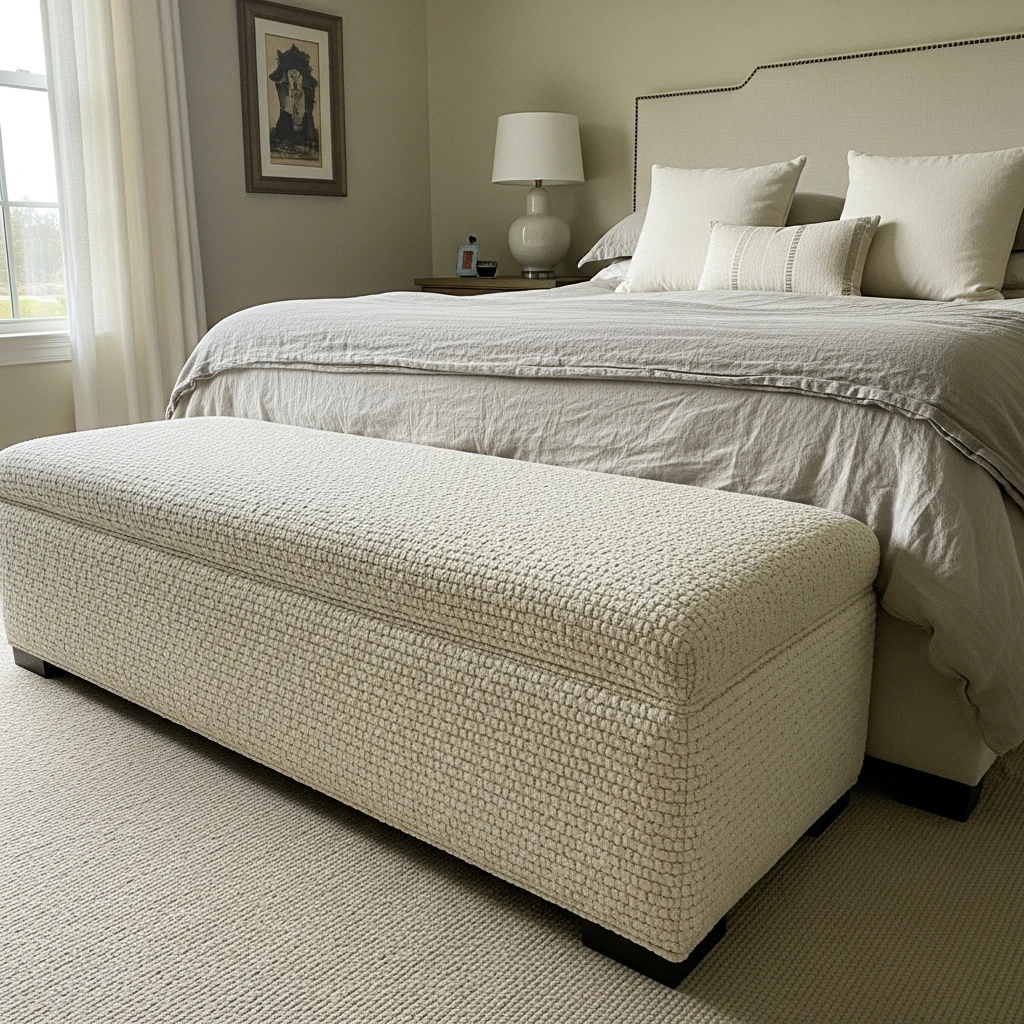 Add A Bench To Foot - 50 Master Bedroom Decor Ideas That Look Expensive (But Aren't)