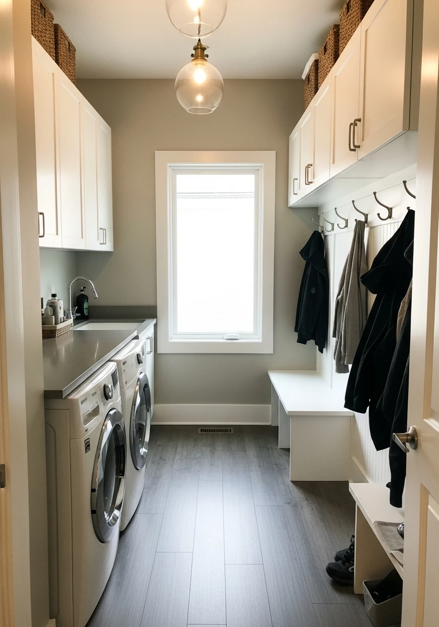 Combine Laundry and Mudroom - 50 Genius Narrow Laundry Room Ideas That Maximize Every Inch