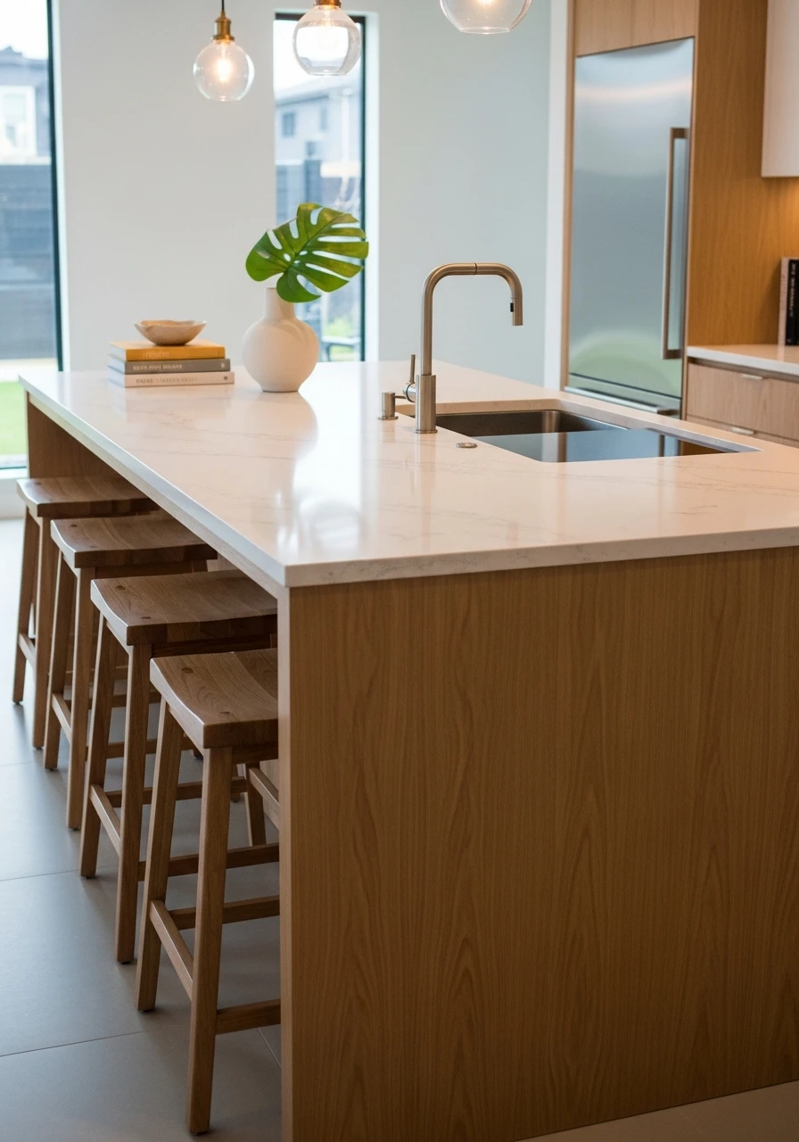 Central Island With Seating - 50 Outdoor Kitchen Design Ideas For A High-End Patio Look