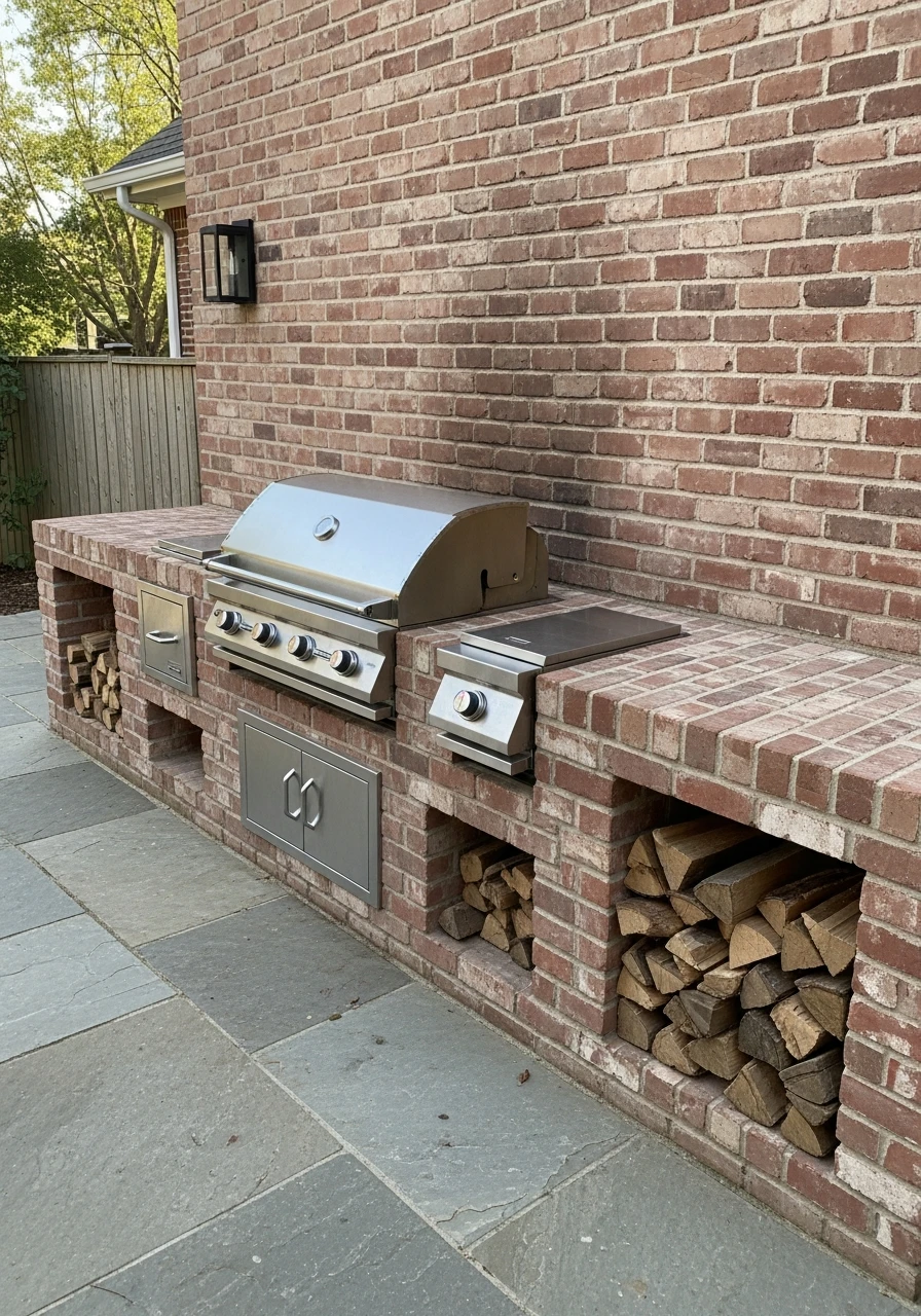 Timeless Brick Kitchen Design - 50 Outdoor Kitchen Design Ideas For A High-End Patio Look