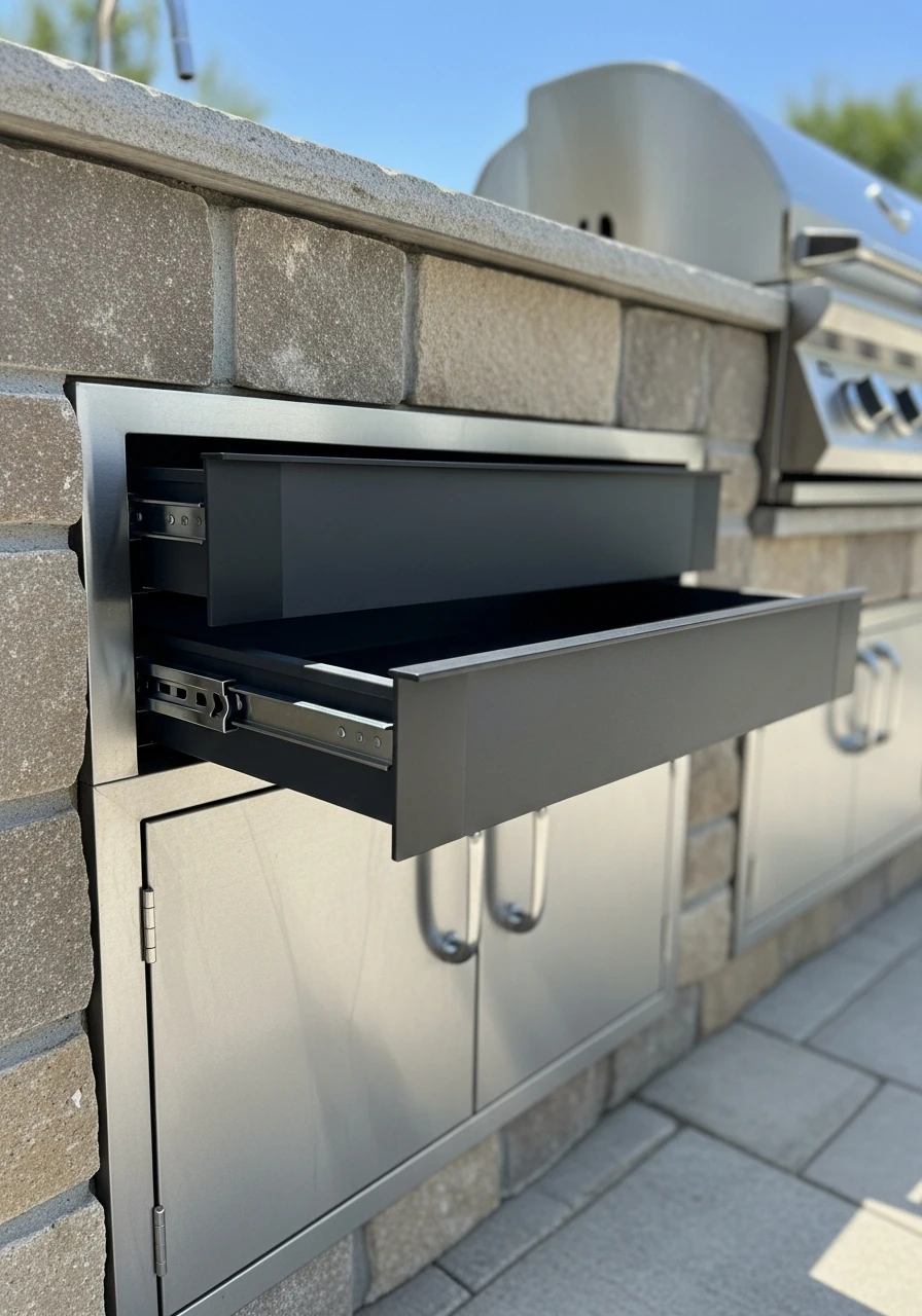 Weatherproof Storage Cabinets - 50 Outdoor Kitchen Design Ideas For A High-End Patio Look