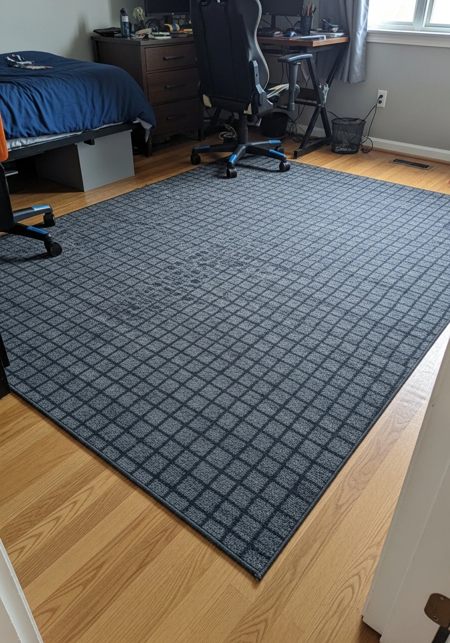 Simple Geometric Rug - Preteen boys bedroom ideas