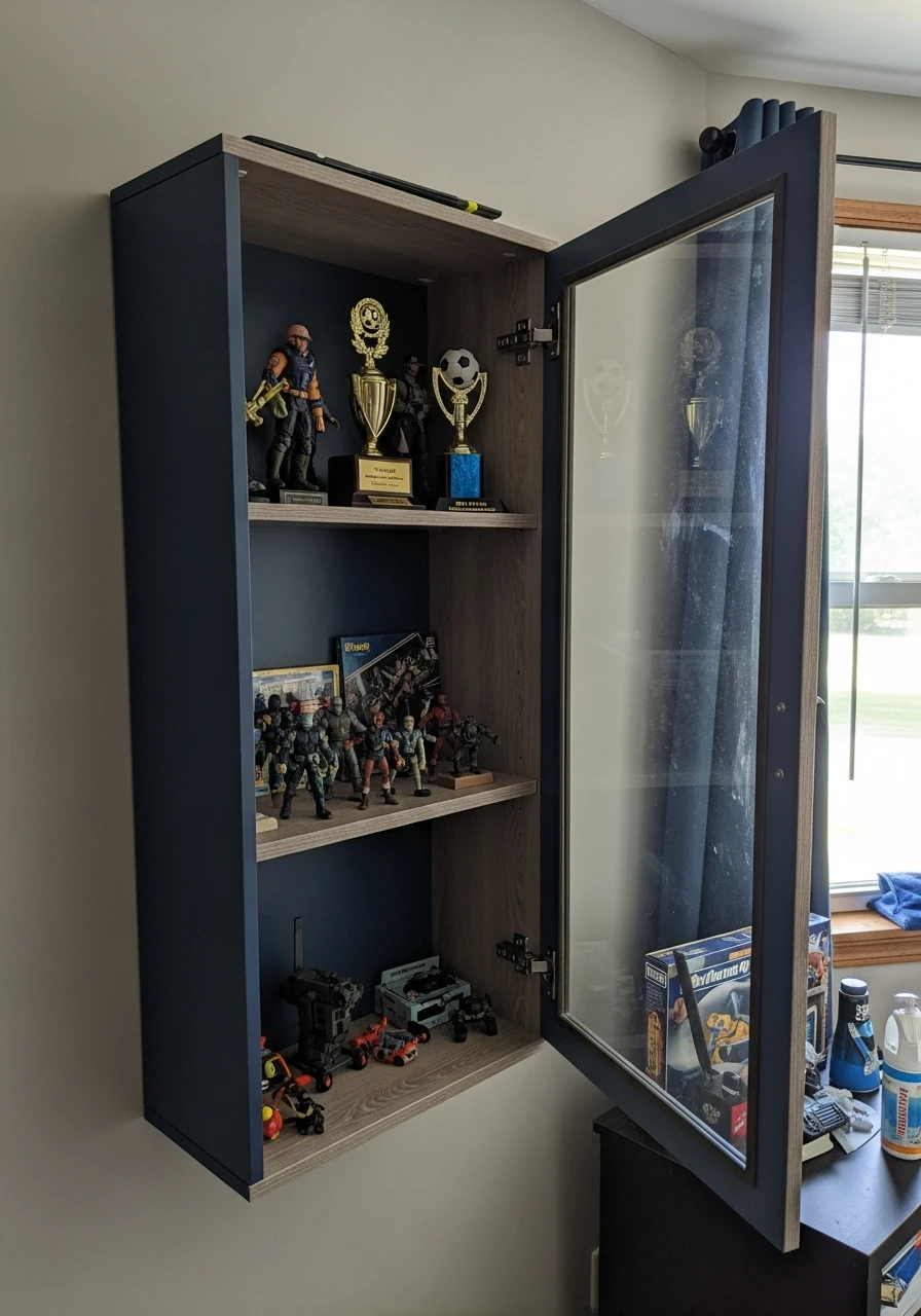 Display Case For Models - Preteen boys bedroom ideas