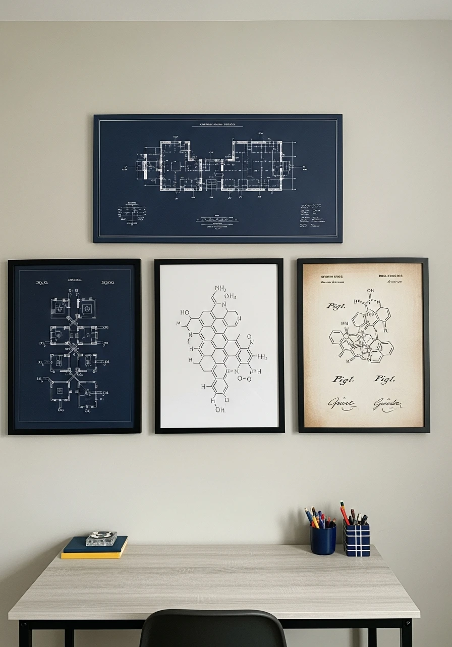 Science Lab Prints - Preteen boys bedroom ideas