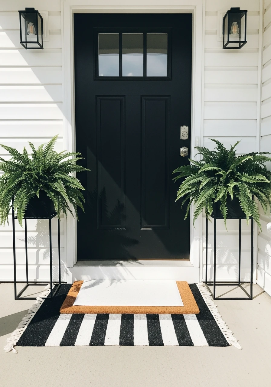 Consistent Color Palette - 50 Small Front Porch Decorating Ideas That Look Expensive (But Are Totally Budget-Friendly)